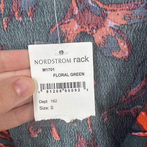 Madewell Dress Women S NWT Willowleaf Long Sleeve Mini Winter Orchid Floral Fall - Picture 5 of 7